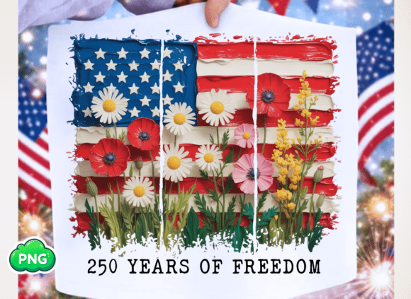 4th of July Png, 250 Years of Freedom Png: Patriotic Design Asset