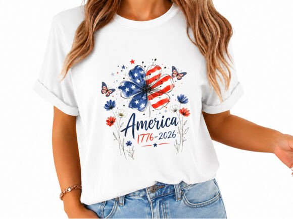 America 1776 2026 PNG USA Floral T-shirt: Design Guide
