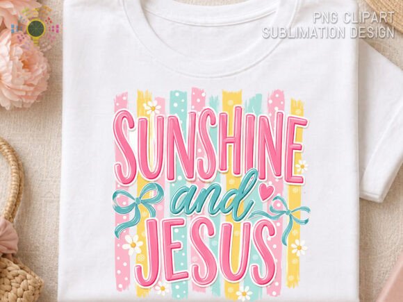 Bring Joy to Your Designs: A Guide to the Sunshine and Jesus Retro Brushstroke PNG