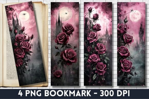 Enchant Your Library: The Allure of Gothic Bookmark Floral Bookmarks