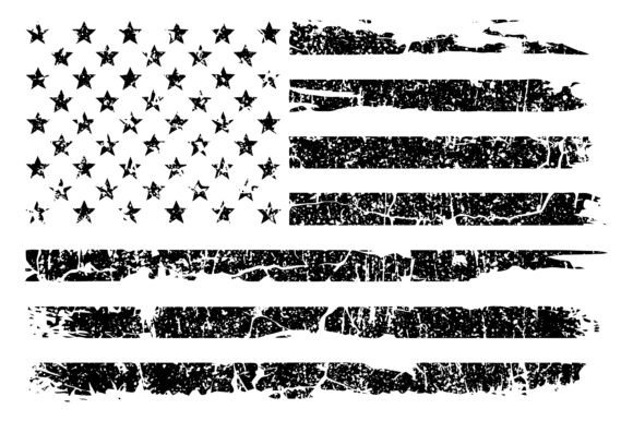 Grunge Distressed American Flag Design: A Vintage Asset for Modern Creators