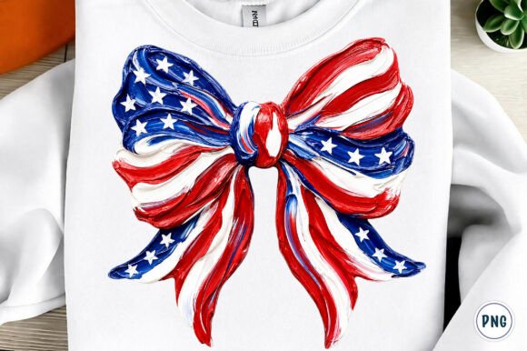 Patriotic Bow Sublimation PNG: Your Go-To Graphic for Celebratory Design