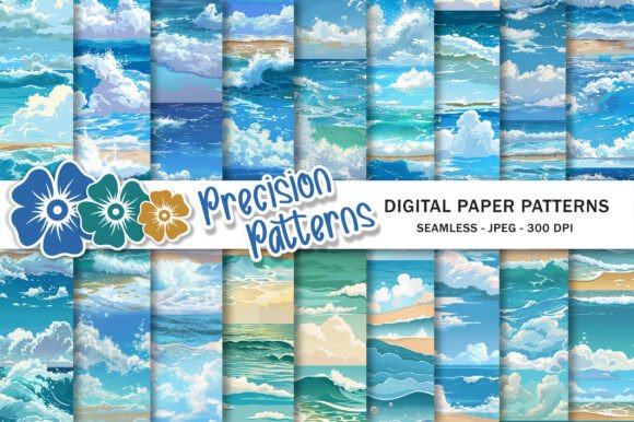 Summer Beach Ocean Waves Background: A Designer's Coastal Toolkit