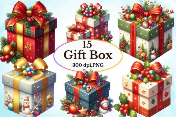 Unwrap the Artistry: A Deep Dive into Watercolor Gift Box Clipart
