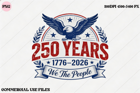 USA 250 Years We the People Eagle Design: A Patriotic Icon